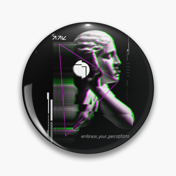 Item preview, Female statue head with glitch effect in vaporwave style designed and sold by Rob-Son.