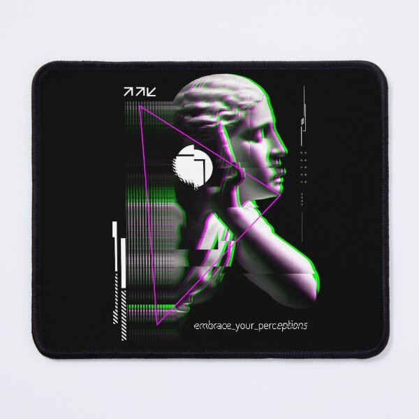 Item preview, Female statue head with glitch effect in vaporwave style designed and sold by Rob-Son.