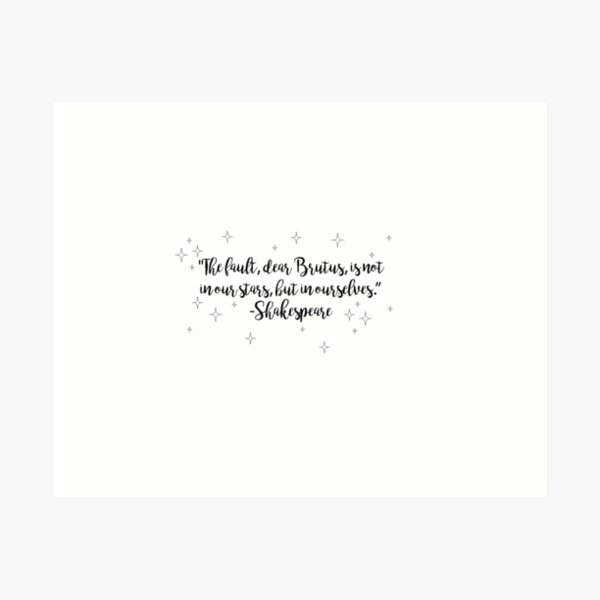 Item preview, Shakespeare the fault in our stars designed and sold by gretabanks.