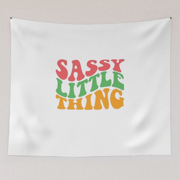 Aperçu de l'œuvre Copie de Sassy Little Thing Toddler,Little Girl Retro Sassy&For Kids,Funny Sarcastic,sassy sayings créée et vendue par Sophistical.