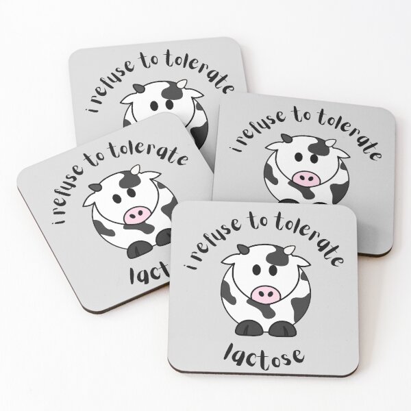 Item preview, I Refuse To Tolerate Lactose (Grey) designed and sold by ami.creations.