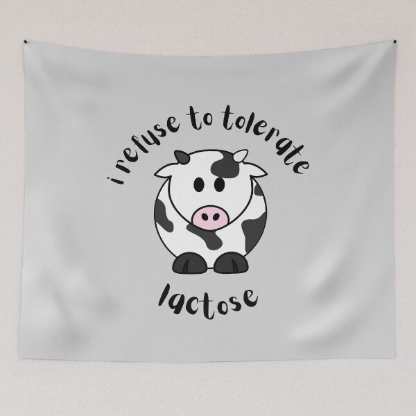 Item preview, I Refuse To Tolerate Lactose (Grey) designed and sold by ami.creations.