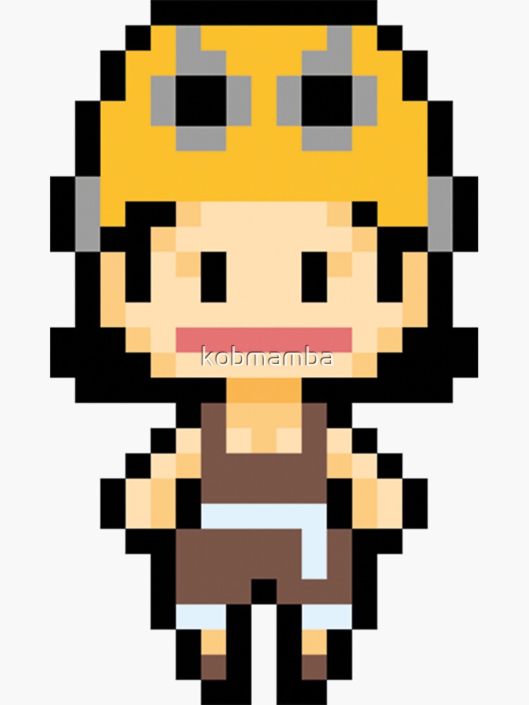 "One Piece Usopp Pixel Art" Sticker for Sale by kobmamba Redbubble