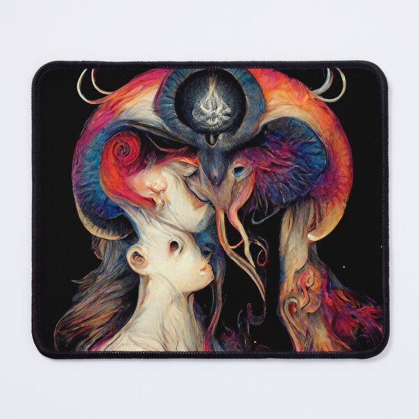 Item preview, Abstract Artwork Baphomet Gnostic Duality, Yin and Yang, Taoism designed and sold by MysticAlgorithm.