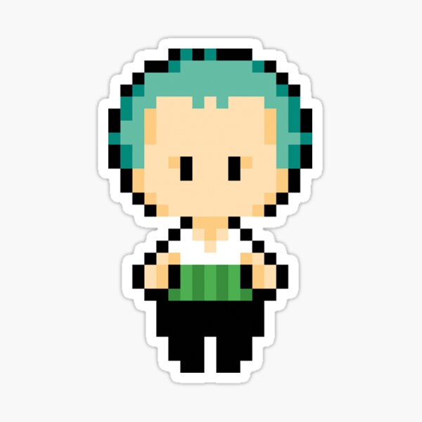 One Piece Portgas D. Ace Pixel Art Sticker for Sale by kobmamba