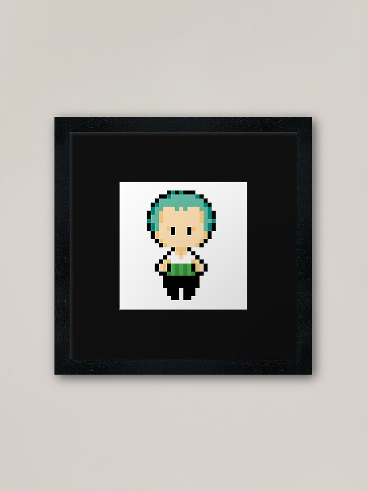 One Piece Franky Pixel Art Framed Art Print for Sale by kobmamba