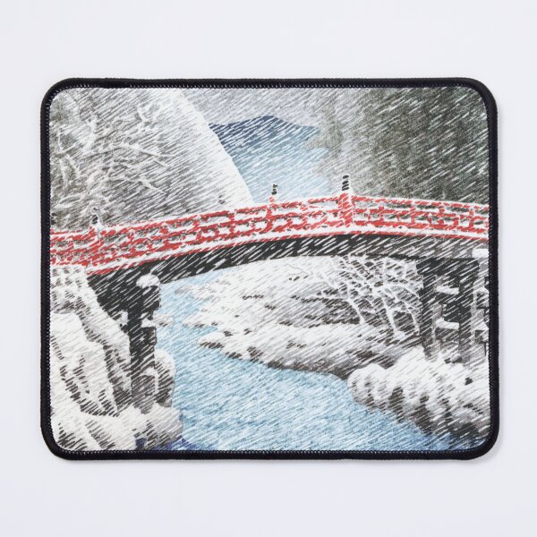 Item preview, The Sacred Bridge at Nikko by Kawase Hasui designed and sold by Takeda-art.