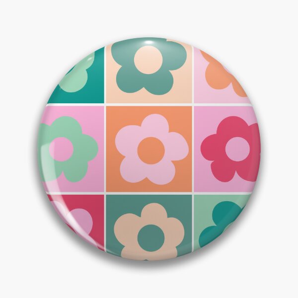 Item preview, 1970s retro floral pattern for the groovy flower child and cool plant mom.   designed and sold by SpringandHoney.
