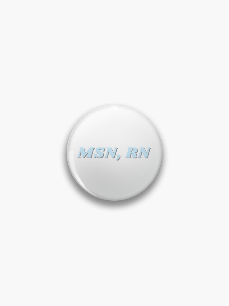 Thumbnail 1 von 3, Button, MSN, RN- hellblau designt und verkauft von CSdoodles.