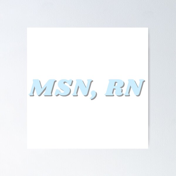 Item preview, MSN, RN- light blue designed and sold by CSdoodles.