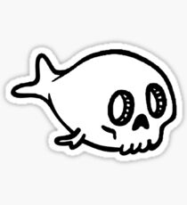 Skull Fish Sticker