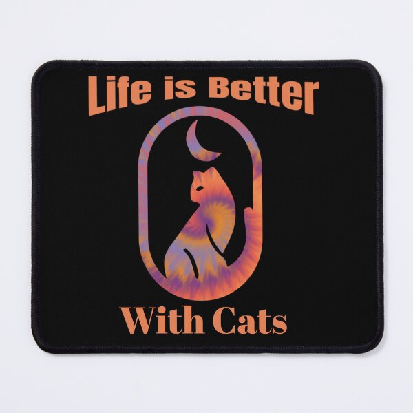 Item preview, Life is Good A Cat and Moon Makes it Better designed and sold by Peggy Lindstrom.