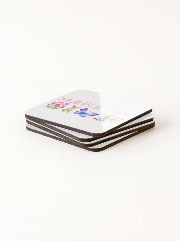 Thumbnail 4 of 5, Coasters (Set of 4), Simple Life Spring designed and sold by SimpleSteve.