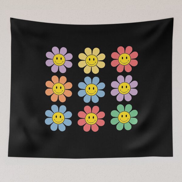 Item preview, 70s Retro Funky Colorful Flowers designed and sold by RoguePixel.