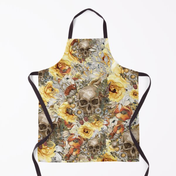 Item preview, bloom floral skull designed and sold by ApurwaArtShop.