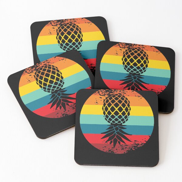Item preview, Retro Sunset Upside Down Pineapple designed and sold by RoguePixel.