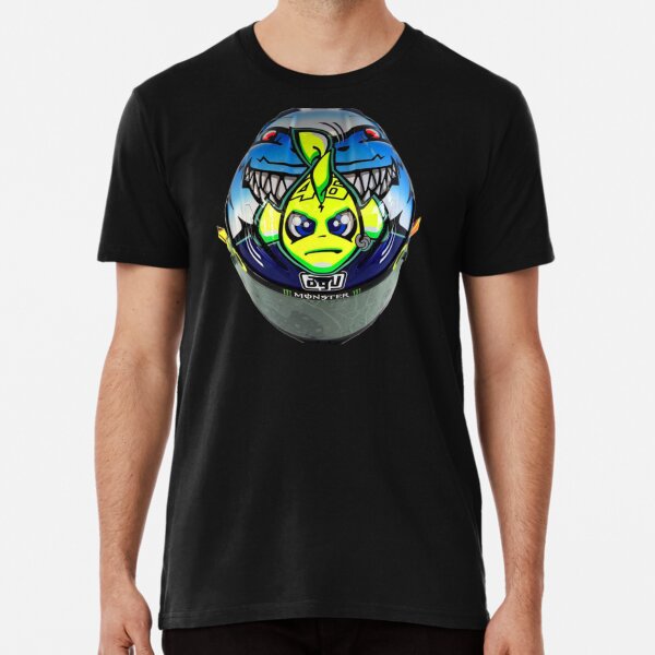 Helm Valentino Rossi The Doctor The GOAT Design Premium T-Shirt