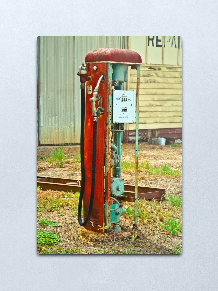 Alternate view of Old Gas Metal Print