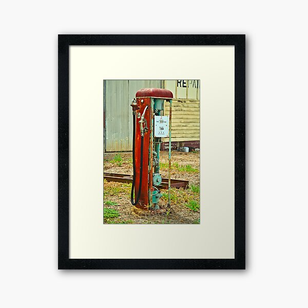 Old Gas Framed Art Print