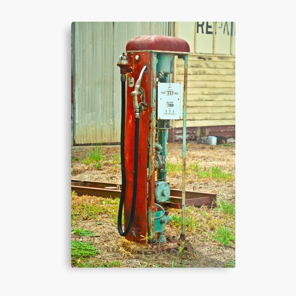 Old Gas Metal Print