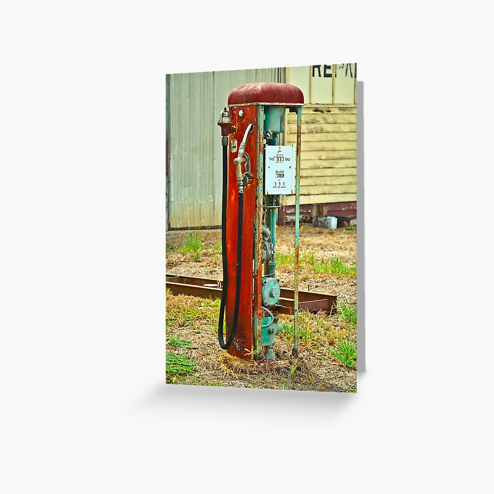 Old Gas Greeting Card