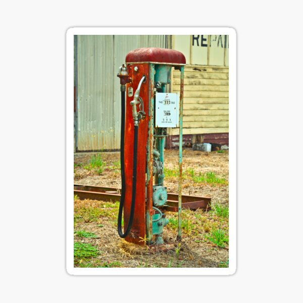 Old Gas Sticker