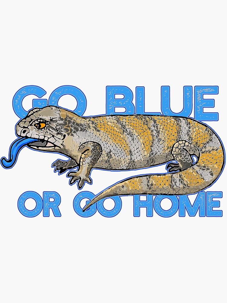 Thumbnail 3 of 3, Sticker, Blue Tongued Skink designed and sold by SAITKEN.