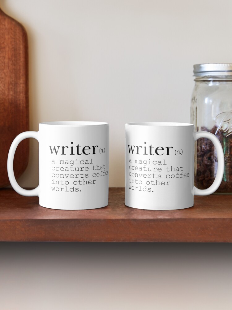 Thumbnail 2 of 6, Coffee Mug, Writer Definition - Convert Coffee into Worlds designed and sold by rubyandpearl.