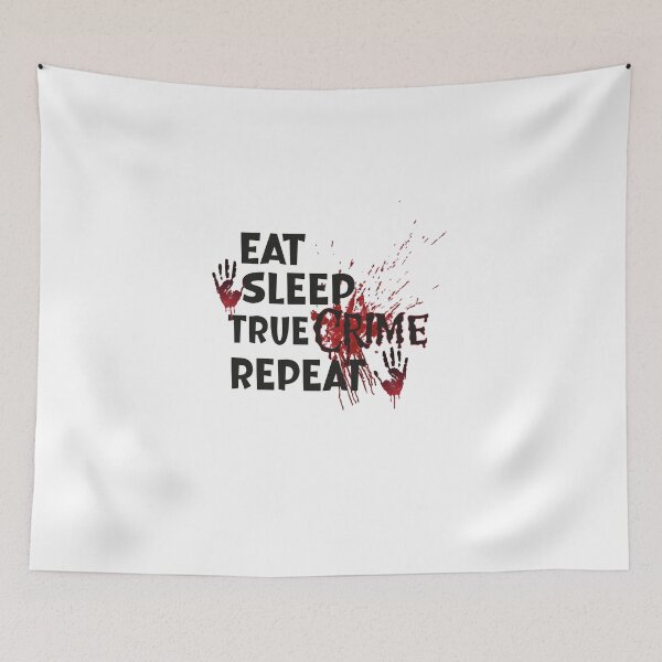Item preview, Eat Sleep True Crime Repeat Classic T-Shirt designed and sold by AdOmar.