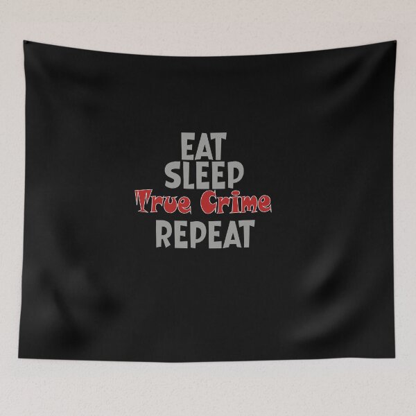 Item preview, Eat Sleep True Crime Repeat Classic T-Shirt designed and sold by AdOmar.
