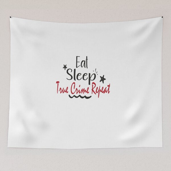 Item preview, Eat Sleep True Crime Repeat Classic T-Shirt designed and sold by AdOmar.