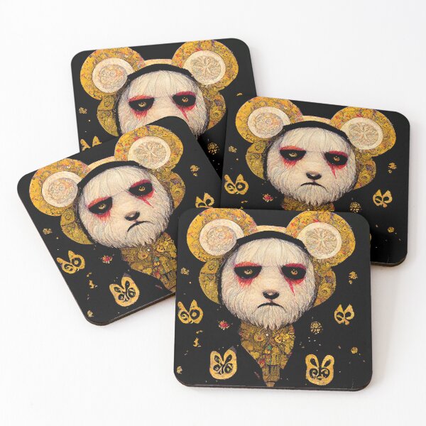 Artikelvorschau, Trauriger Gothic Teddybär Cosplay Punk Blattgold Design entworfen und verkauft von MysticAlgorithm.