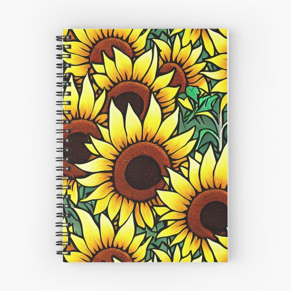 Item preview, Floral Sunflower Pattern Print designed and sold by ThePurpleMelon.