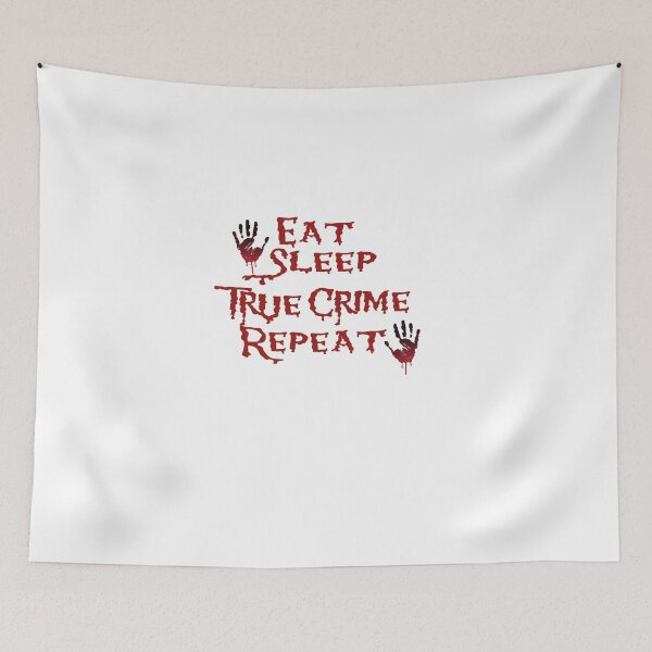 Item preview, Eat Sleep True Crime Repeat Classic T-Shirt designed and sold by AdOmar.