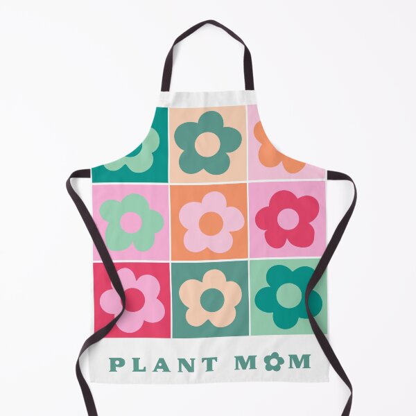 Item preview, Retro Plant Mom with Groovy Colorblock Flowers Pattern designed and sold by SpringandHoney.