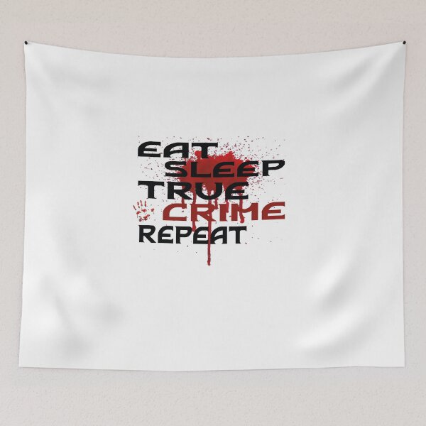 Item preview, Eat Sleep True Crime Repeat Classic T-Shirt designed and sold by AdOmar.