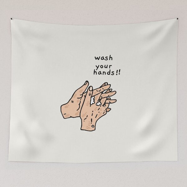 Item preview, wash your hands!! designed and sold by AprilCreations.
