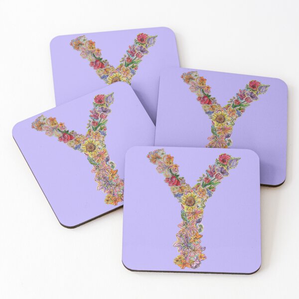 Item preview, Y Floral Letter Initial designed and sold by Lenaartist.
