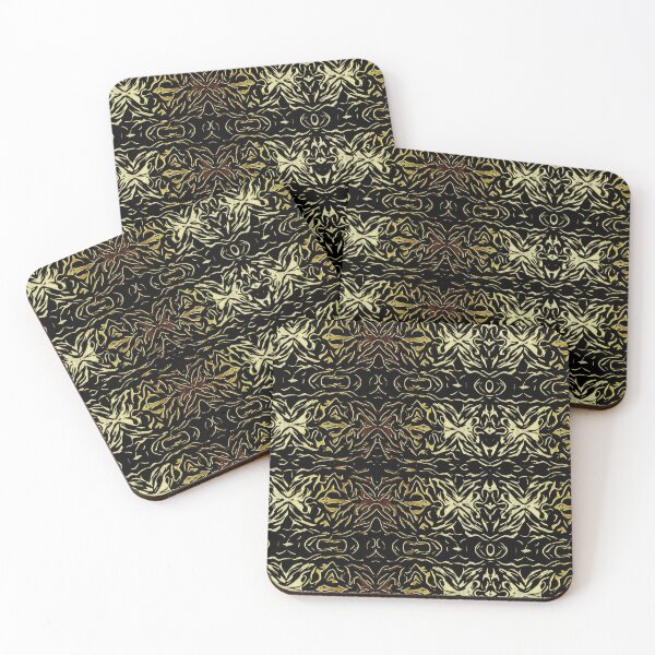 Item preview, Black and Gold Foliage Lace designed and sold by fatenanwar.