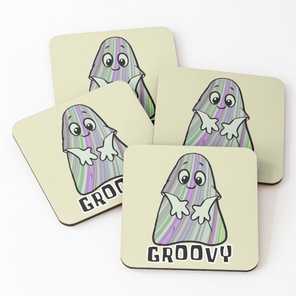 Item preview, Groovy Ghost - Funny Halloween Retro Ghost  designed and sold by ViewerEqualsPhoton.