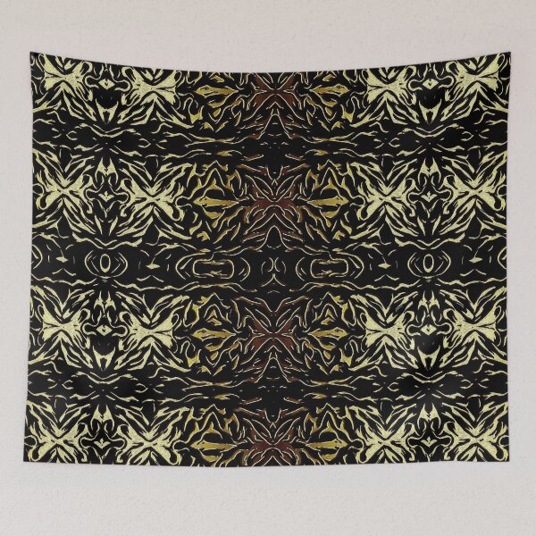Item preview, Black and Gold Foliage Lace designed and sold by fatenanwar.