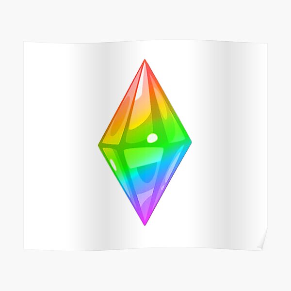 Pride Plumbob The Sims Poster For Sale By Simsstyle Redbubble