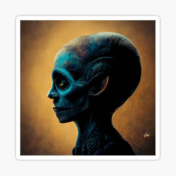 Cosmic Alien Sticker