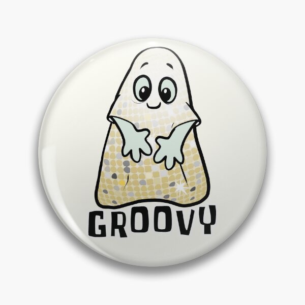 Item preview, Groovy Ghost - Funny Halloween Gold Ghost  designed and sold by ViewerEqualsPhoton.