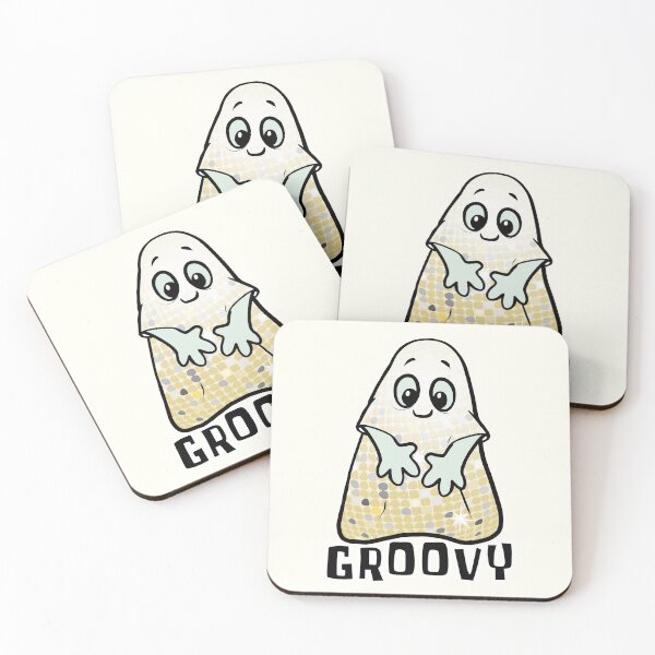 Item preview, Groovy Ghost - Funny Halloween Gold Ghost  designed and sold by ViewerEqualsPhoton.