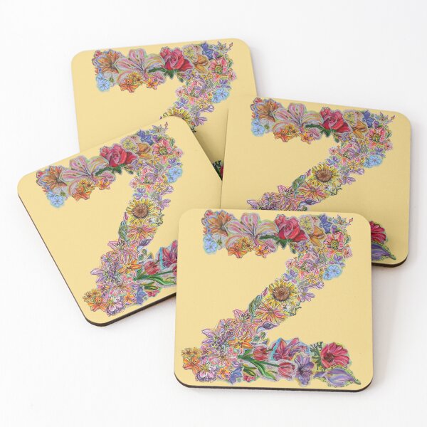 Item preview, Z Floral Initial Letter designed and sold by Lenaartist.