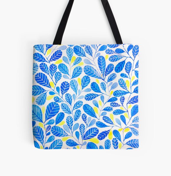 Blue Forest All Over Print Tote Bag