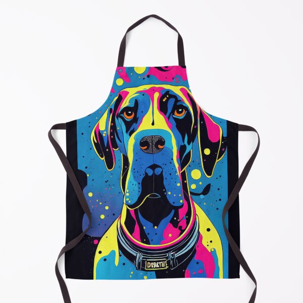 Item preview, Colorful great dane portrait designed and sold by etherElric.