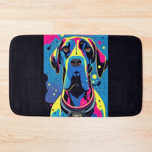 Item preview, Colorful great dane portrait designed and sold by etherElric.