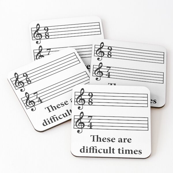 Item preview, These Are Difficult Times designed and sold by Texterns.